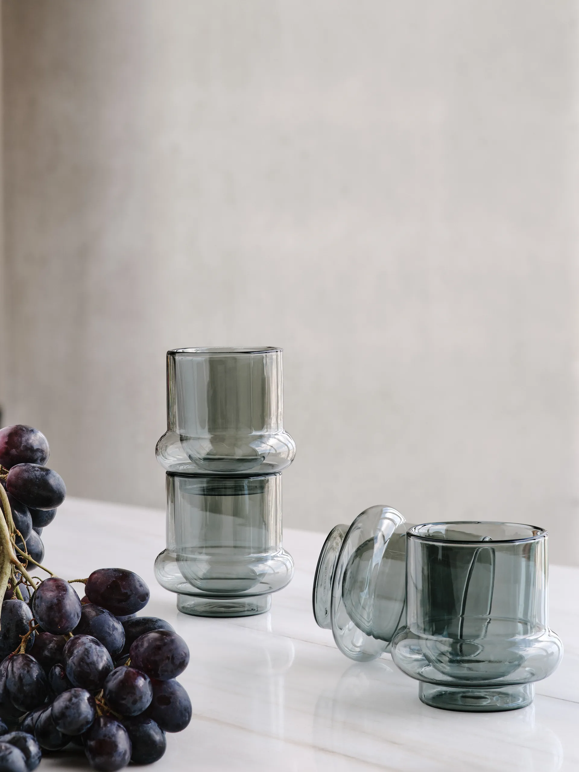 Bump coffee cup 20 cl 2-pack, Grey Tom Dixon