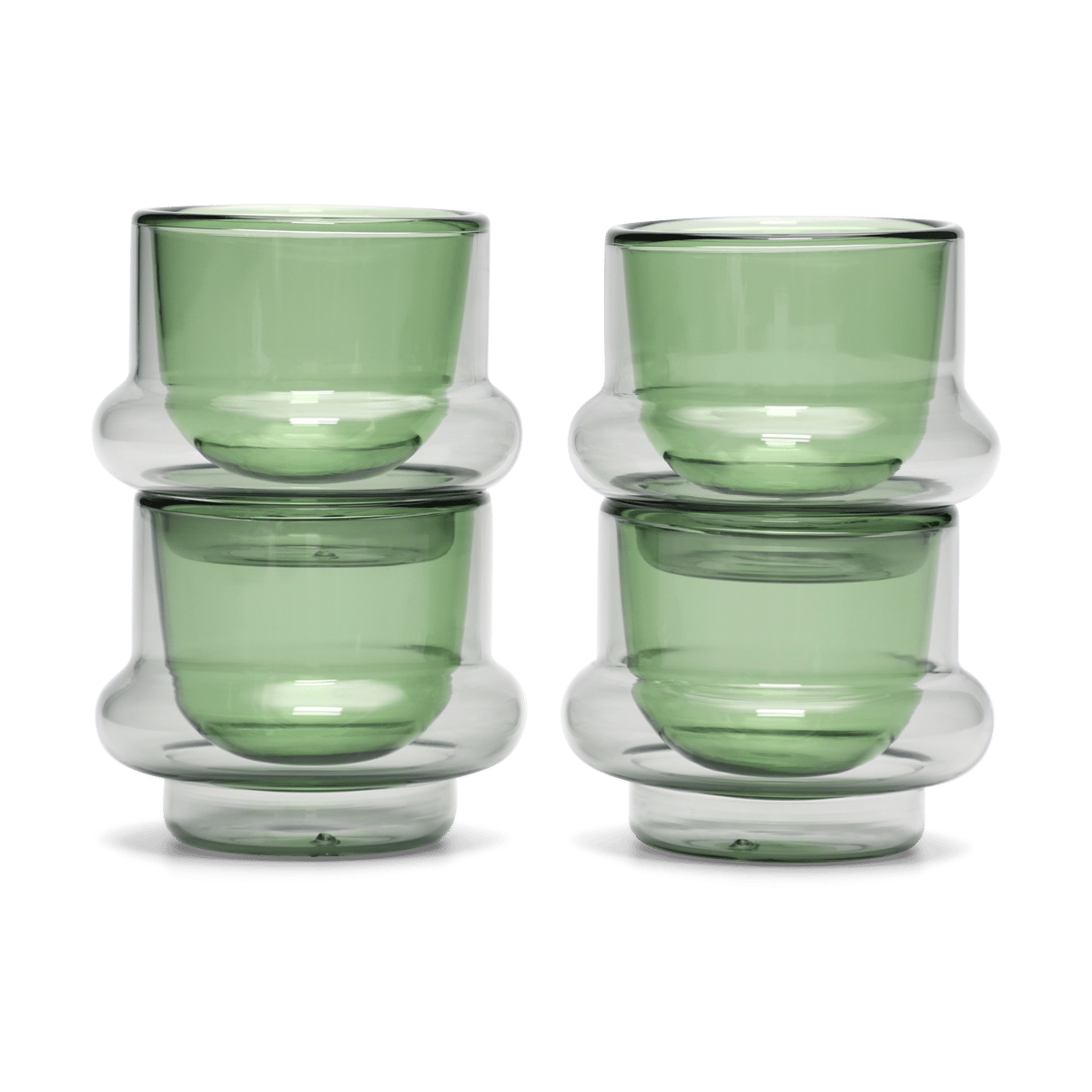 Tom Dixon Bump espresso cup 5 cl 4-pack Green | Scandinavian Design | Espresso cups | Grey