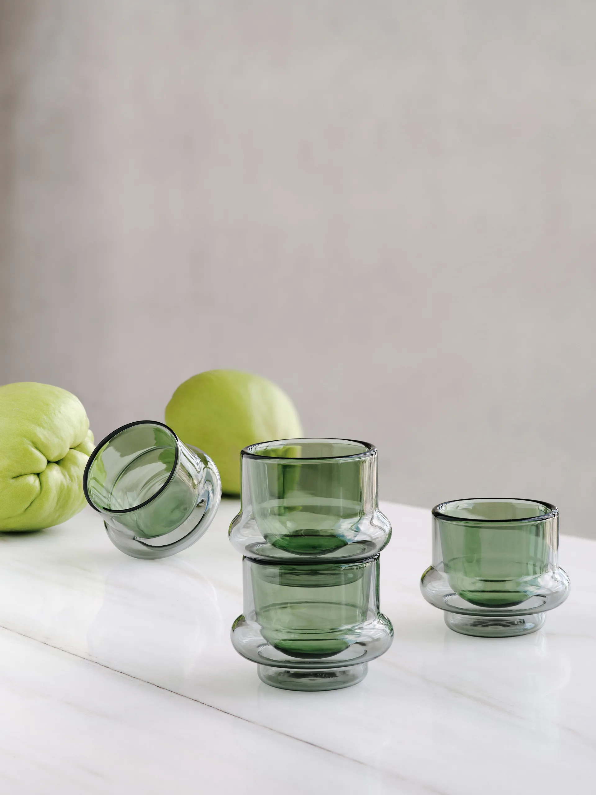 Bump espresso cup 5 cl 4-pack, Green Tom Dixon