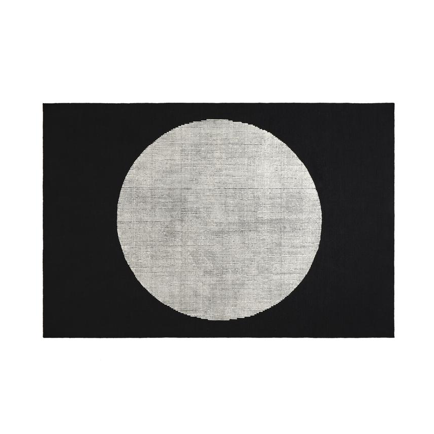 Tom Dixon Disc rug 200x300 cm | Scandinavian Design | Fringe & Deep pile rugs | Black