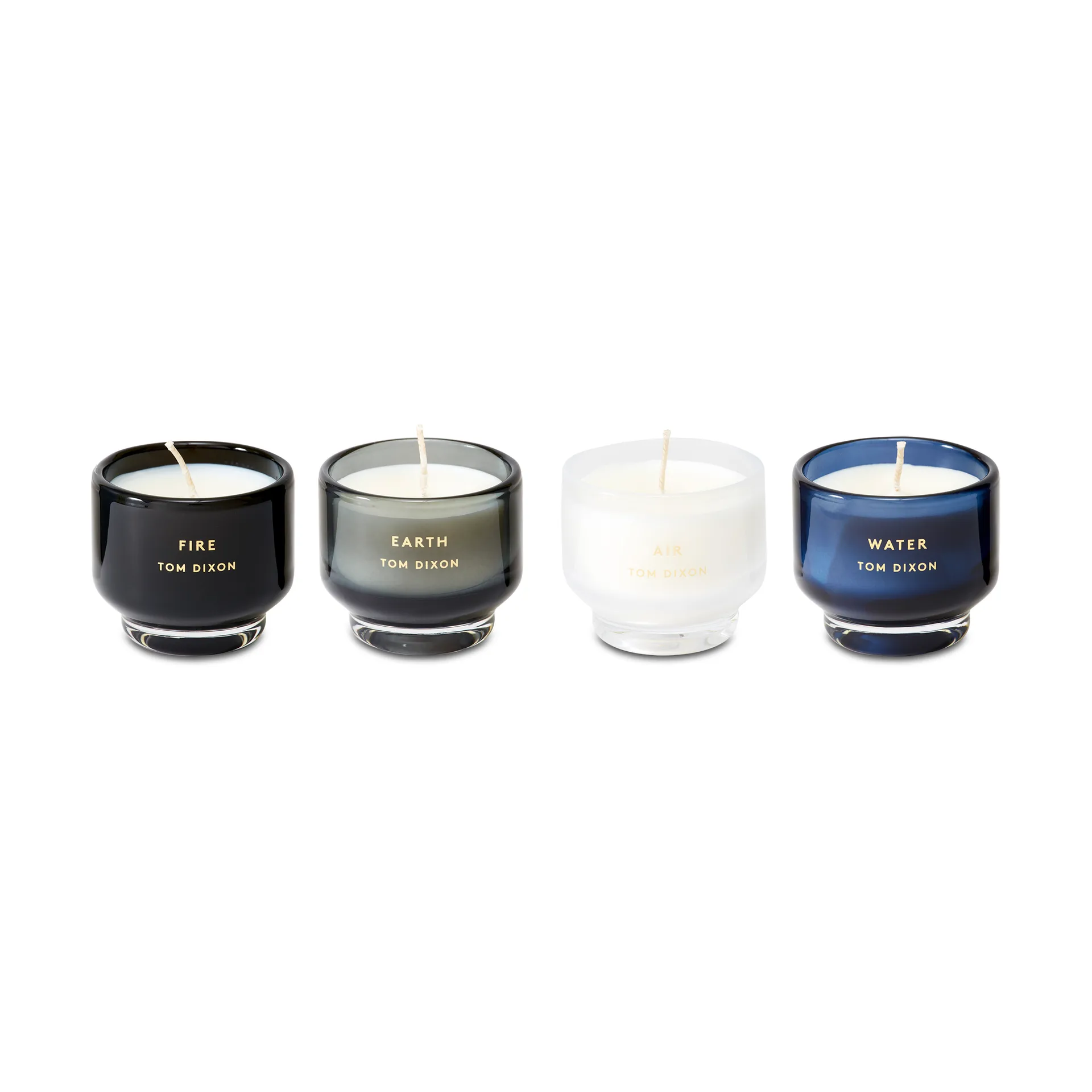 Elements scented candle gift set 4 pieces, Air/Fire/Water/Earth Tom Dixon