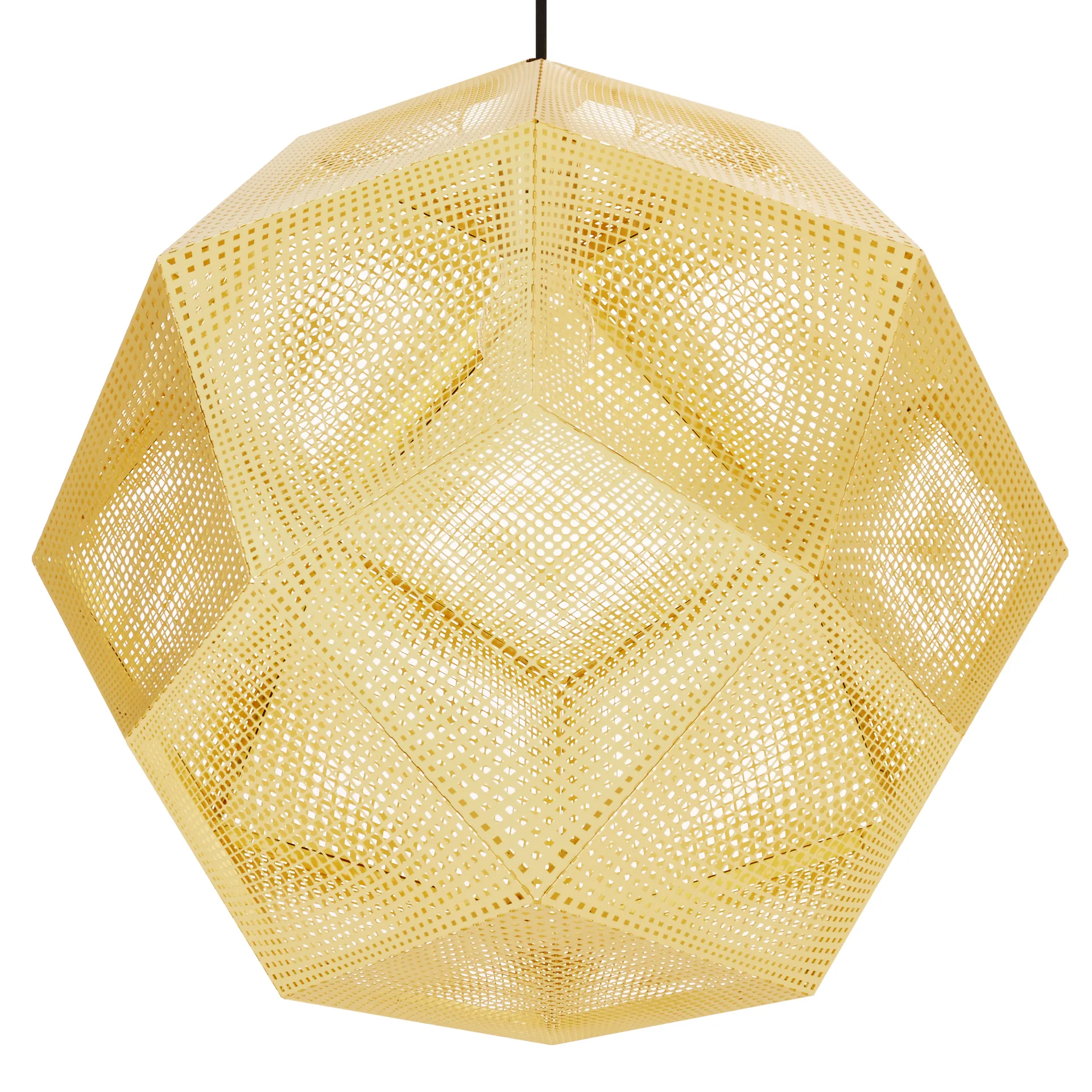 Etch ceiling lamp 50 cm, Brass Tom Dixon