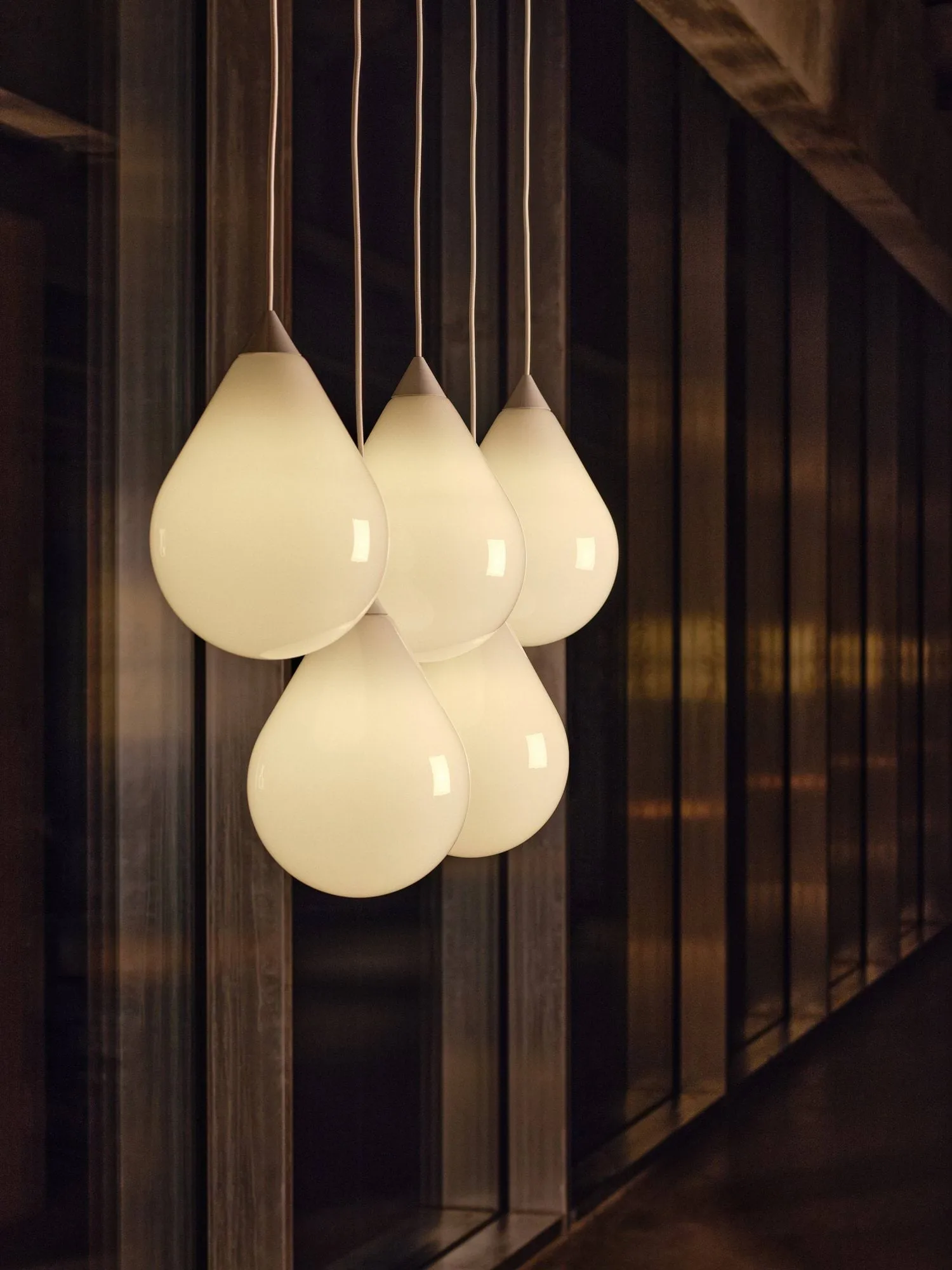 Flare Bead pendant lamp, Opal Tom Dixon