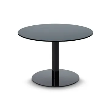 Flash coffee table Ø60 cm - Black-black stand - Tom Dixon