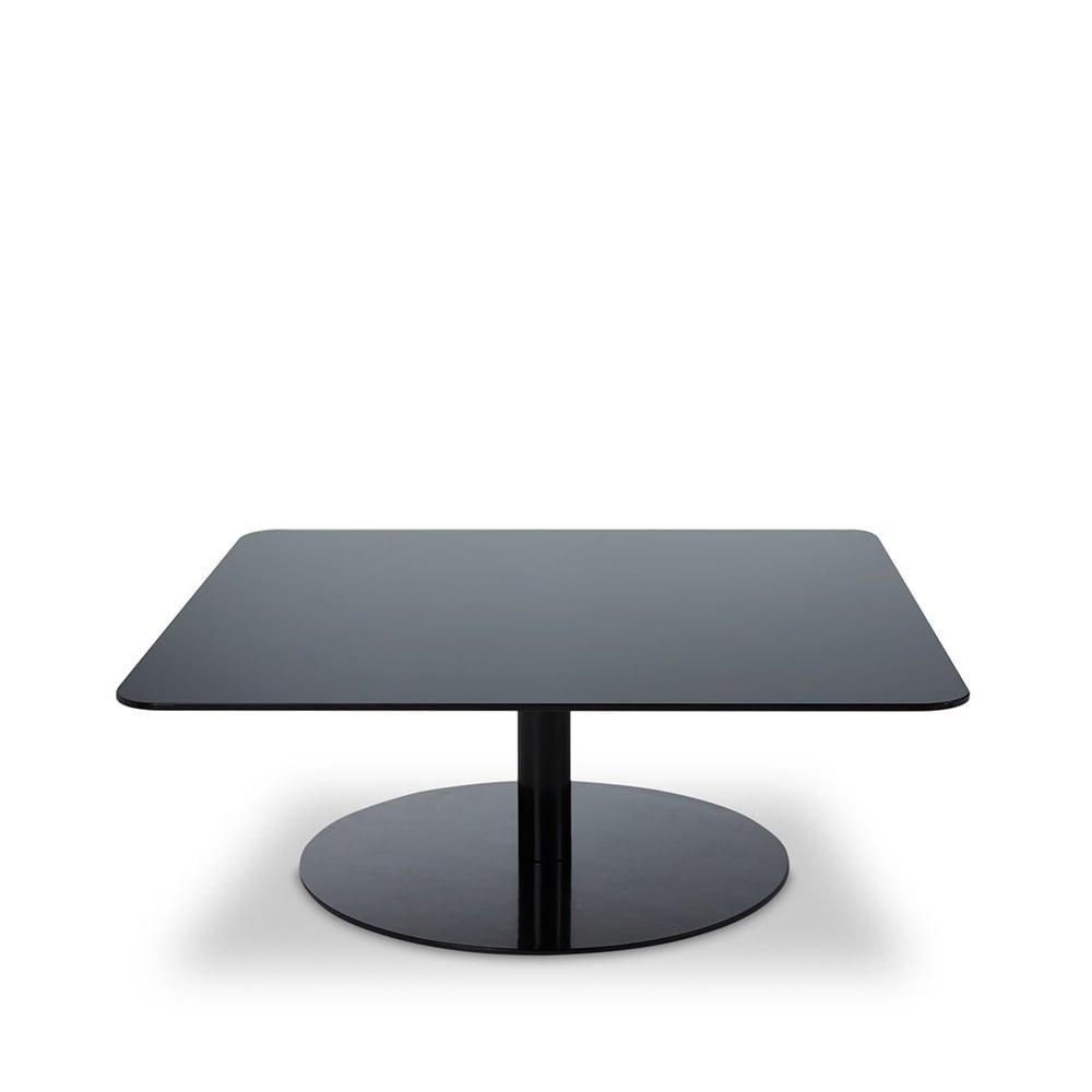 Tom Dixon Flash coffee table 80x80 cm Black mirror glass-black stand