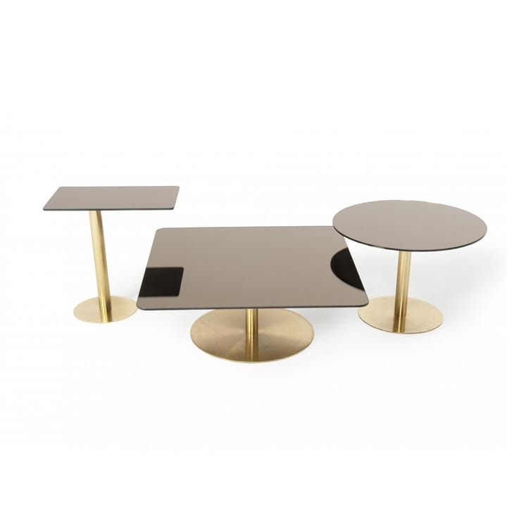 Flash side table 30x50 cm, Black mirror glass-black stand Tom Dixon