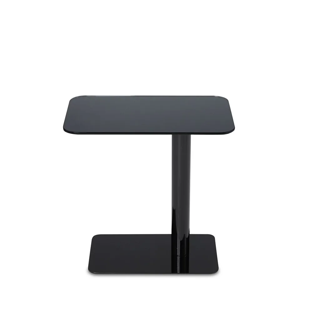Flash side table 30x50 cm, Black mirror glass-black stand Tom Dixon