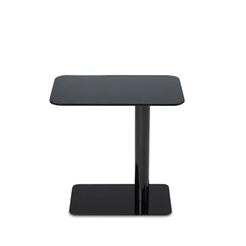 Flash side table 30x50 cm - Black mirror glass-black stand - Tom Dixon