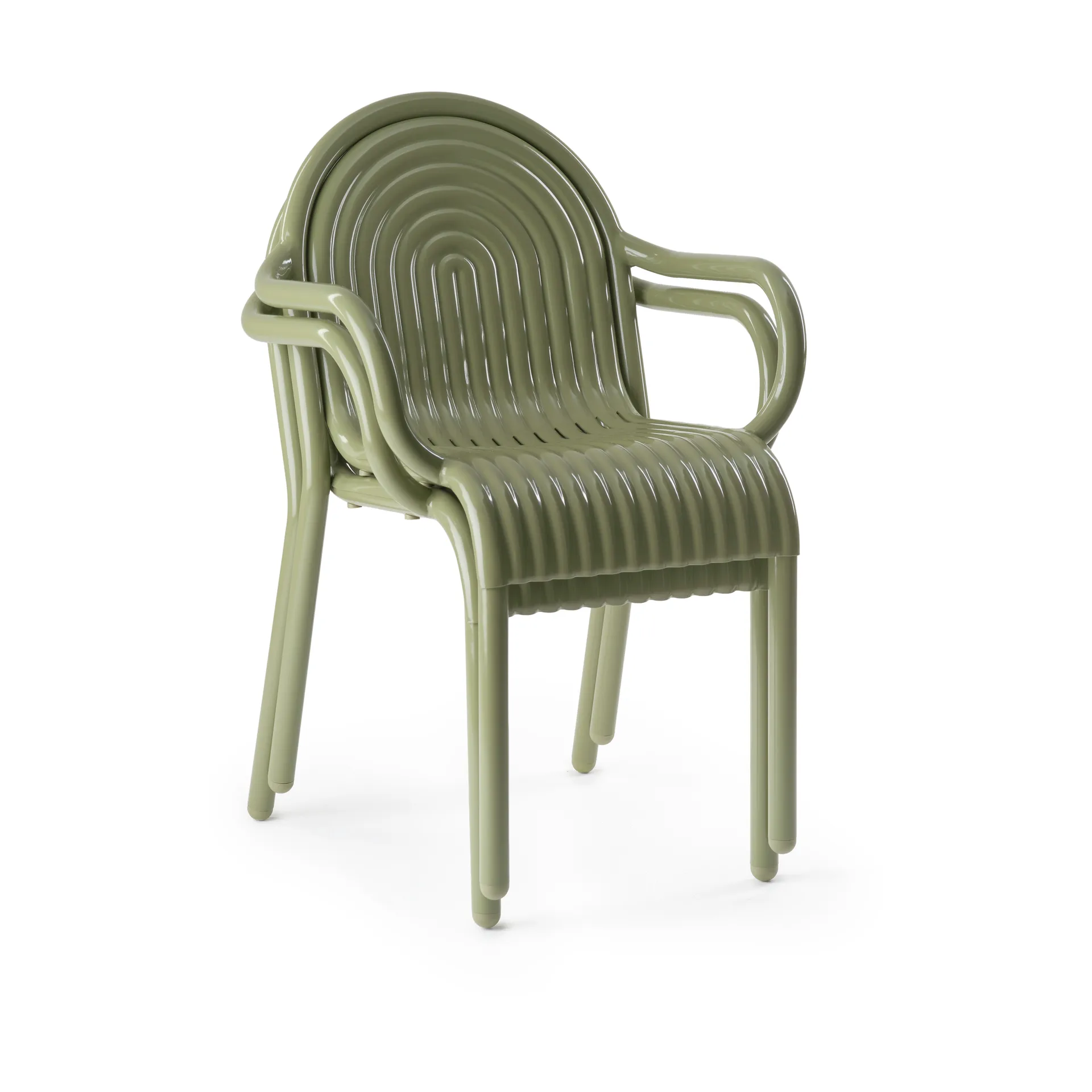 Groove armchair, Moss Tom Dixon