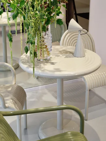 Groove café table round - Putty, Ø70 cm - Table top - Tom Dixon