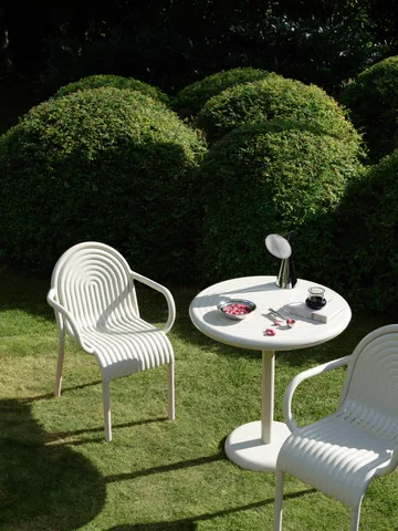 Groove café table round - Putty, Ø70 cm - Table top - Tom Dixon