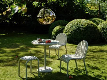 Groove café table round - Putty, Ø70 cm - Table top - Tom Dixon