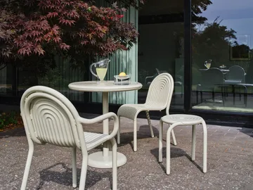 Groove café table round - Putty, Ø70 cm - Table top - Tom Dixon