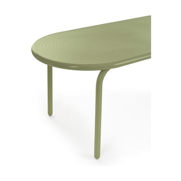 Groove dining table 86x185 cm - Moss - Tom Dixon