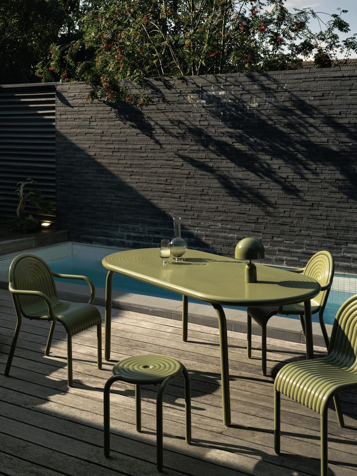 Groove dining table 86x185 cm, Moss Tom Dixon