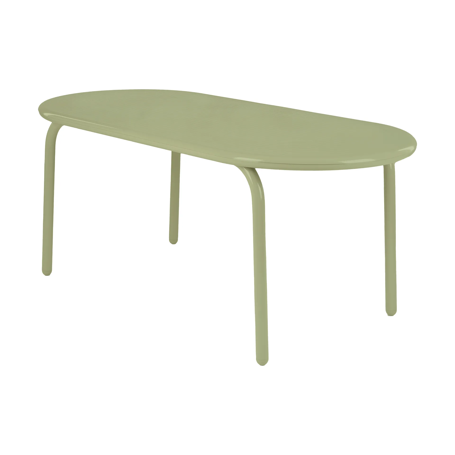 Groove Obround dining table - Moss, 86x186 cm, Table top Tom Dixon