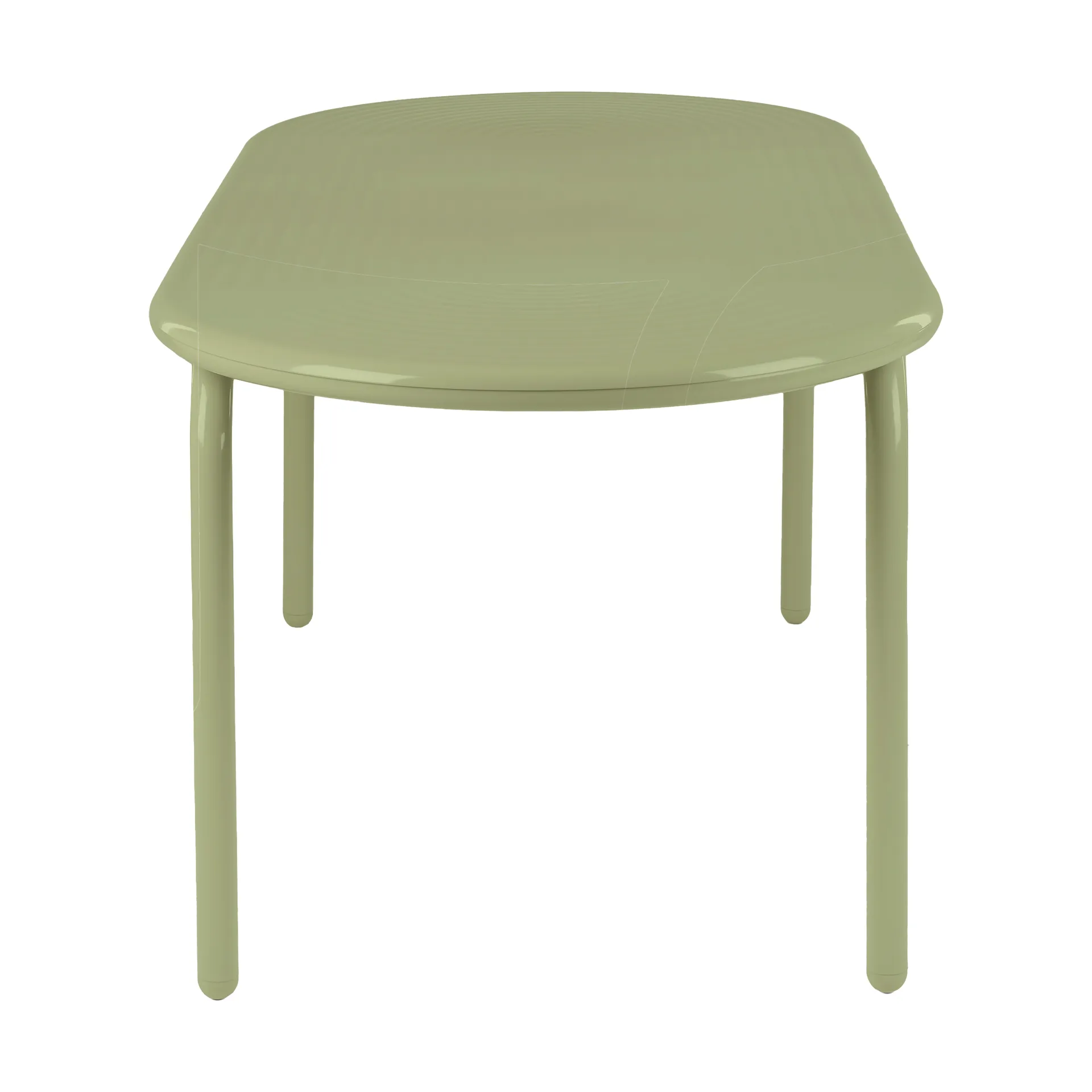 Groove Obround dining table - Moss, 86x186 cm, Table top Tom Dixon