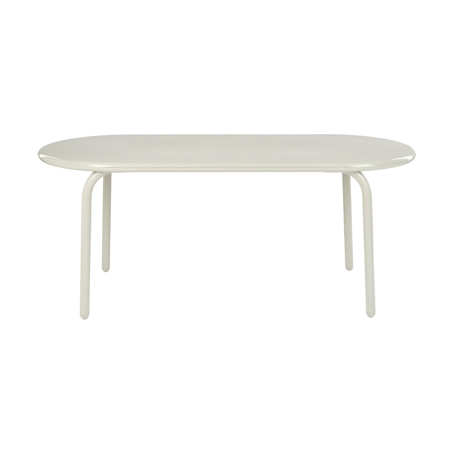 Groove Obround dining table - Putty, 86x186 cm, Table top Tom Dixon