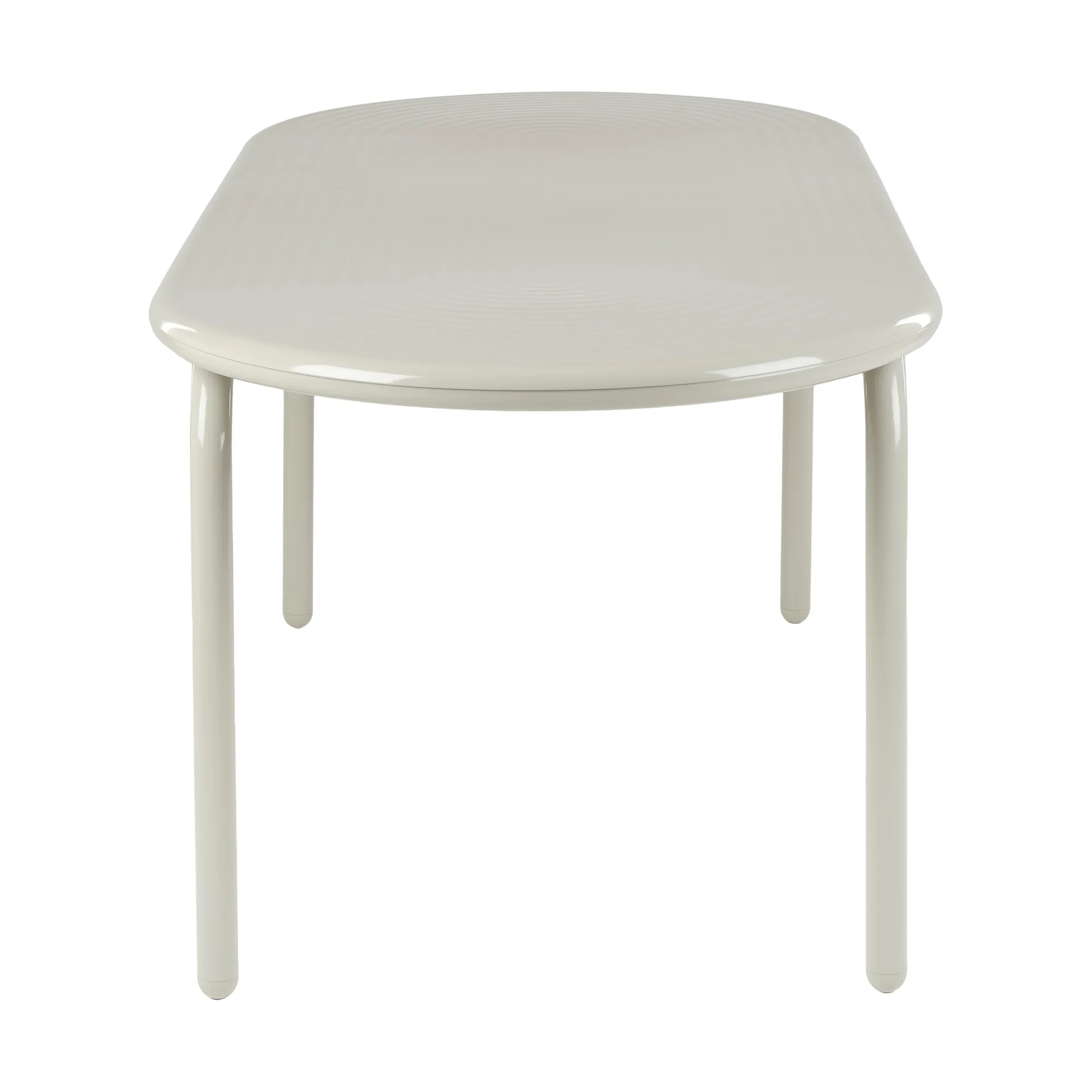 Groove Obround dining table - Putty, 86x186 cm, Table top Tom Dixon