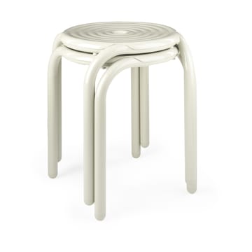 Groove stool 45 cm - Putty - Tom Dixon