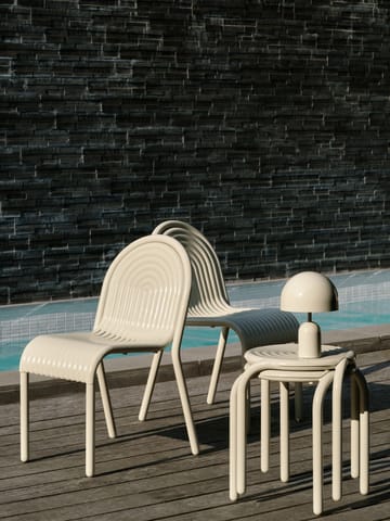 Groove stool 45 cm - Putty - Tom Dixon
