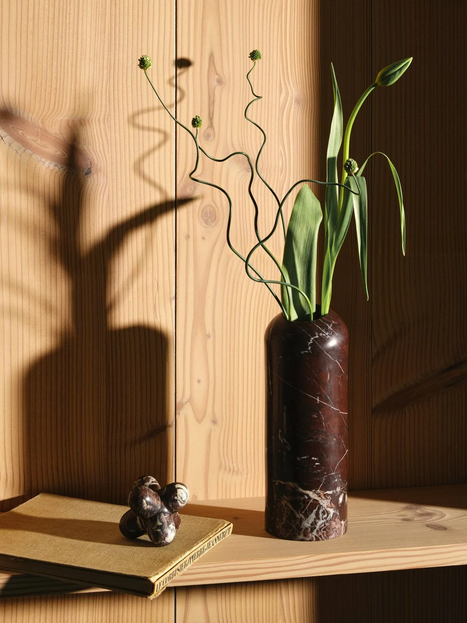 Jack decorative object, Forest brown marble, 10x8.5 cm Tom Dixon