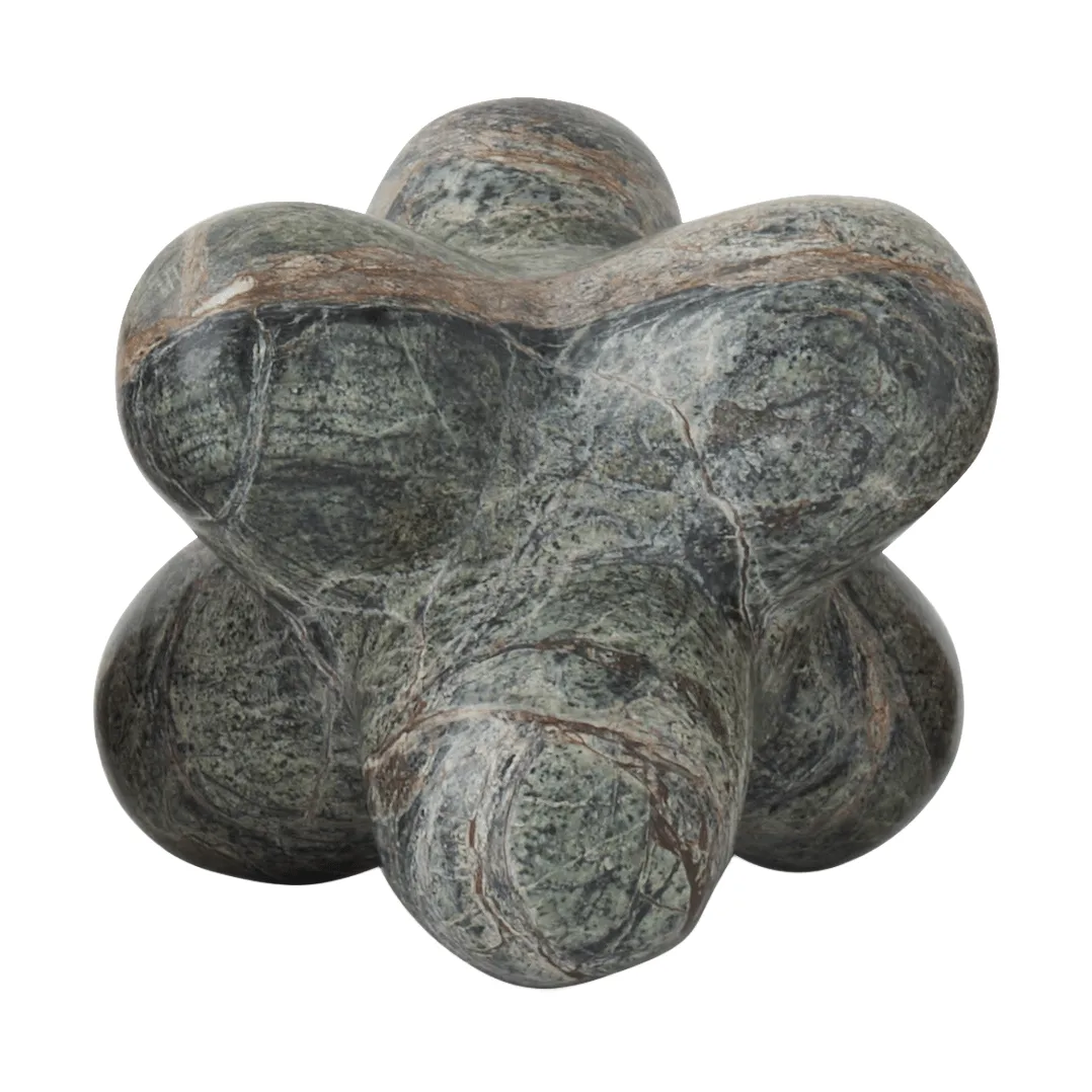 Jack decorative object, Forest green marble, 10x8.5 cm Tom Dixon