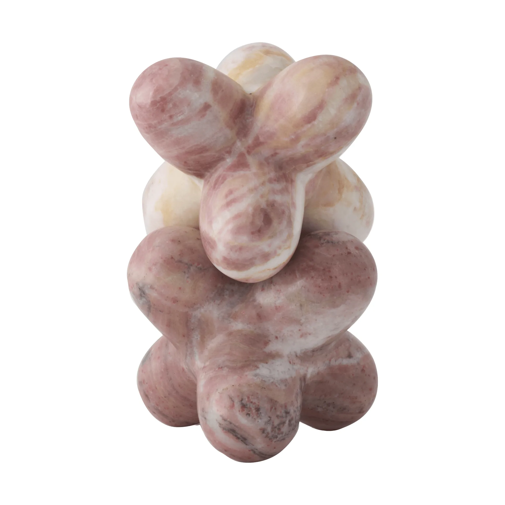 Jack decorative object, Pink Indian onyx, 10x8.5 cm Tom Dixon