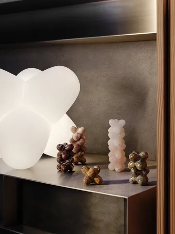 Jack decorative object - Pink Indian onyx, 10x8.5 cm - Tom Dixon