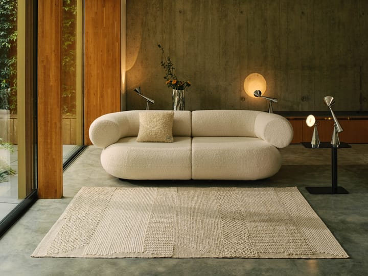 Knotty rug, White 170x240 cm Tom Dixon