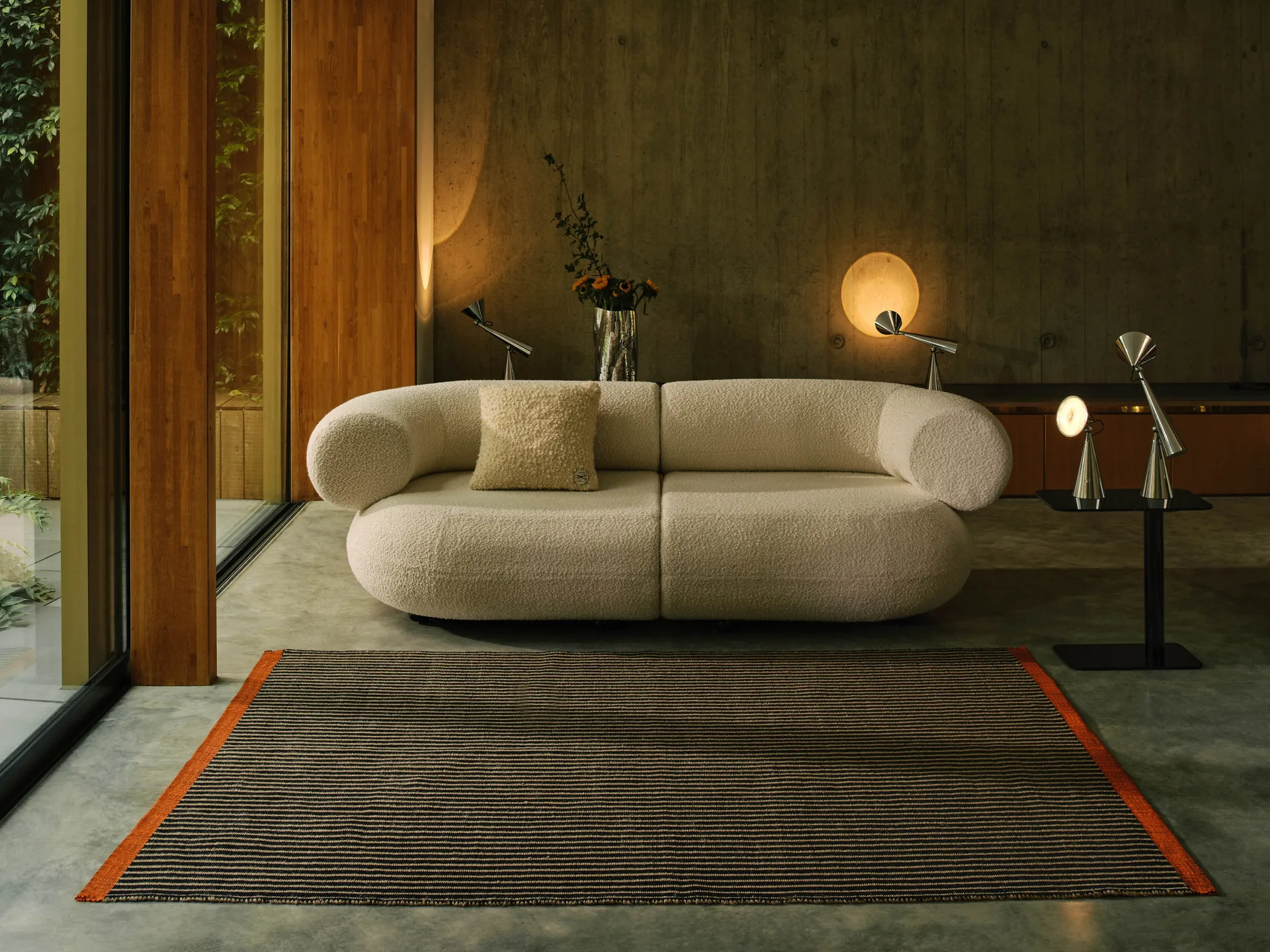 Line rug, Black 200x300 cm Tom Dixon