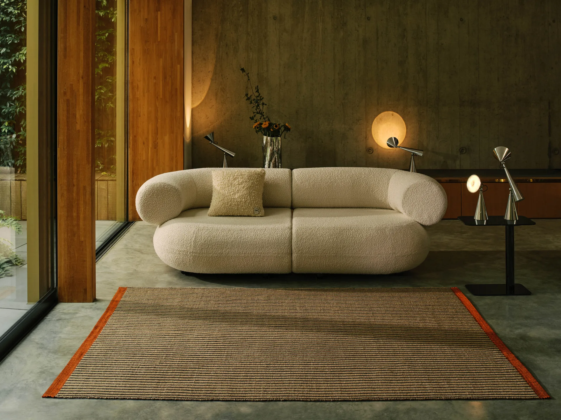 Line rug, Black 200x300 cm Tom Dixon