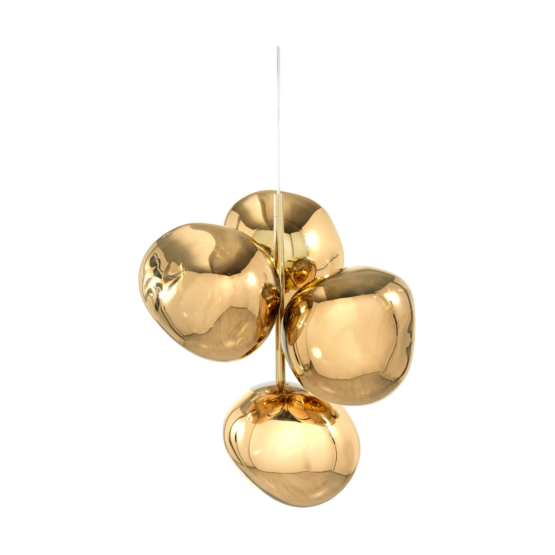 Melt Chandelier mini LED 63,4 cm, Gold Tom Dixon
