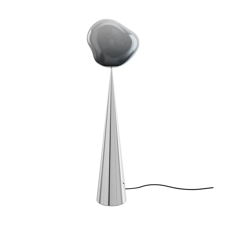 Melt Cone fat floor lamp LED 174,5 cm - Nickel-silver coloured - Tom Dixon