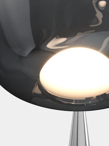 Melt Cone fat floor lamp LED 174,5 cm - Nickel-silver coloured - Tom Dixon