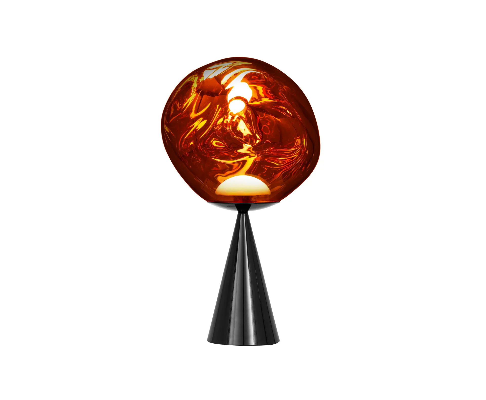 Melt Cone fat table lamp LED 46,5 cm, Copper Tom Dixon