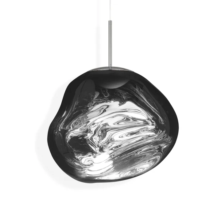 Melt pendant lamp LED - Chrome, medium 50x50 cm - Tom Dixon