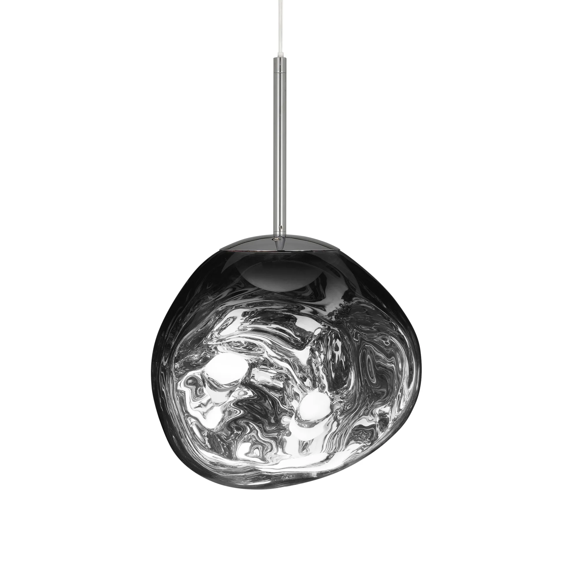 Melt pendant lamp LED, Chrome, mini 27x28 cm Tom Dixon