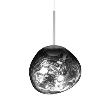 Melt pendant lamp LED - Chrome, mini 27x28 cm - Tom Dixon