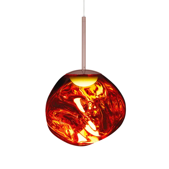 Melt pendant lamp LED - Copper, mini 27x28 cm - Tom Dixon