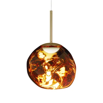 Melt pendant lamp LED - Gold, mini 27x28 cm - Tom Dixon