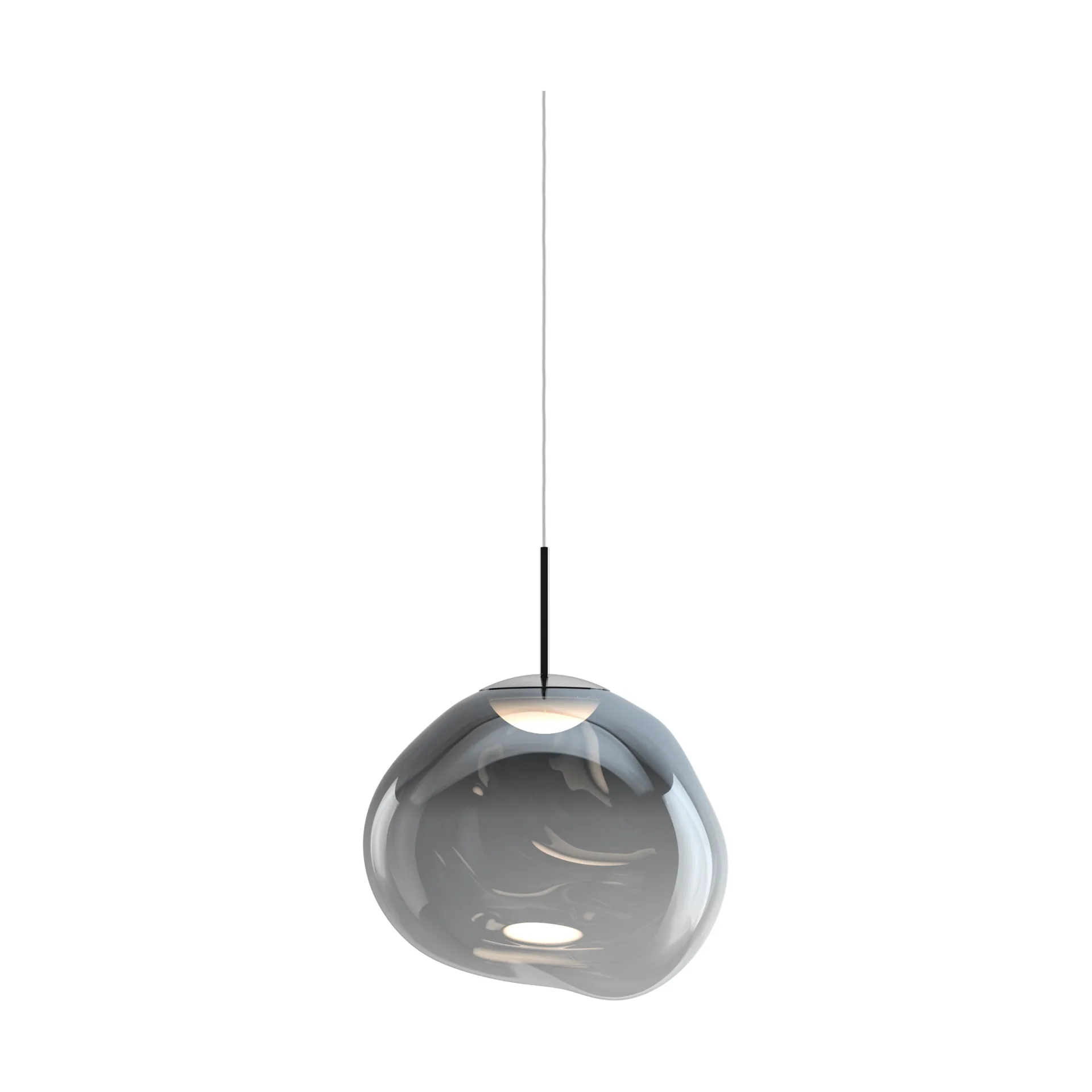 Melt pendant lamp LED, Nickel, medium 50x50 cm Tom Dixon