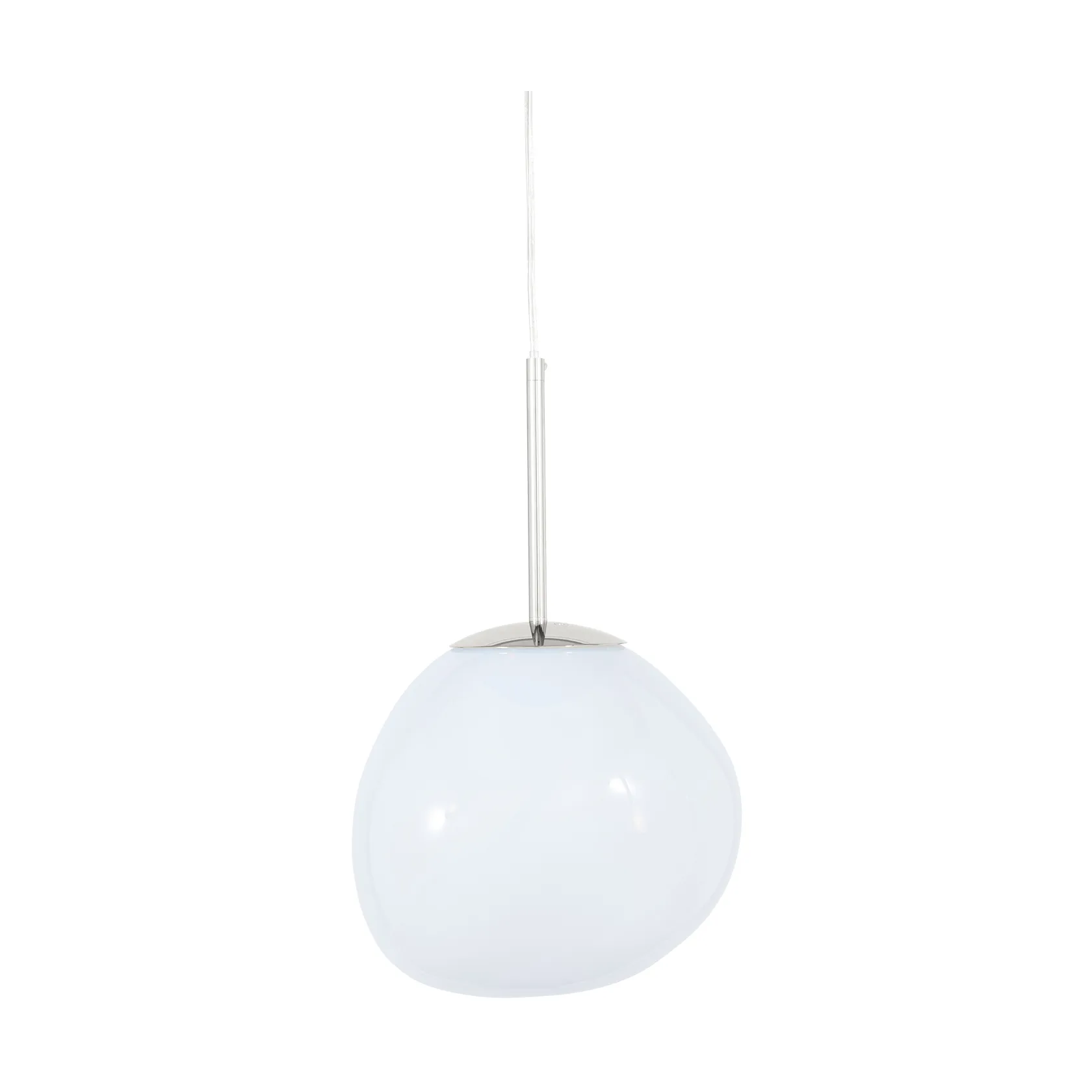 Melt pendant lamp LED, Opal-silver, mini 27x28 cm Tom Dixon
