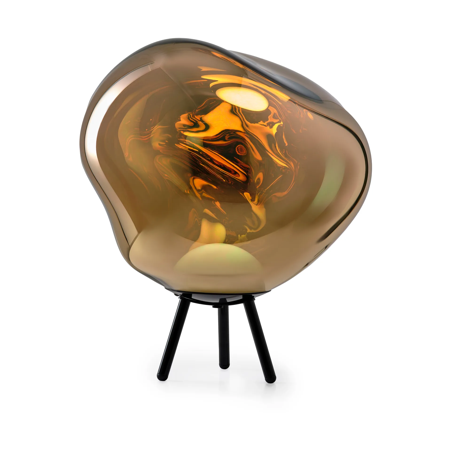 Melt Portable LED Large floor lamp, Gold Tom Dixon
