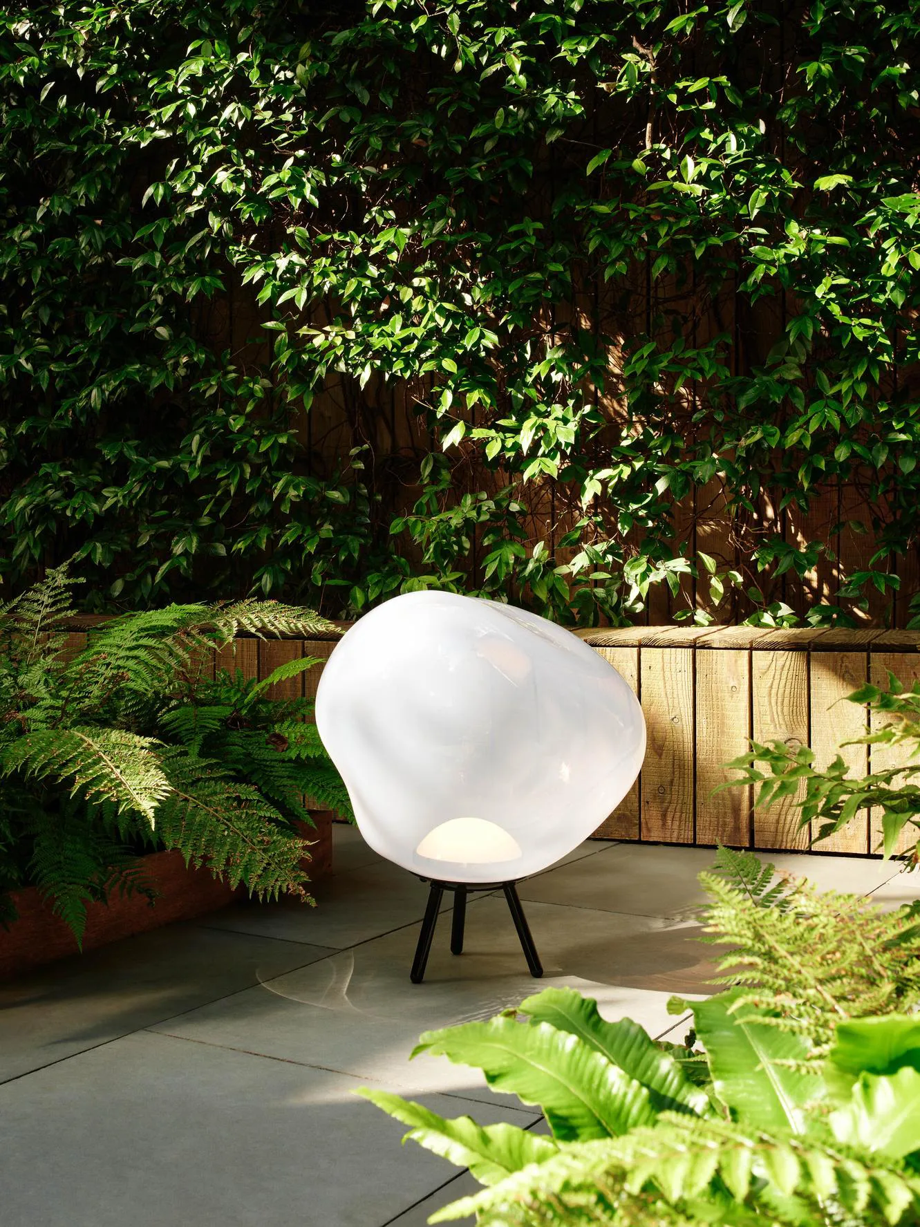 Melt Portable LED Large floor lamp, Opal Tom Dixon