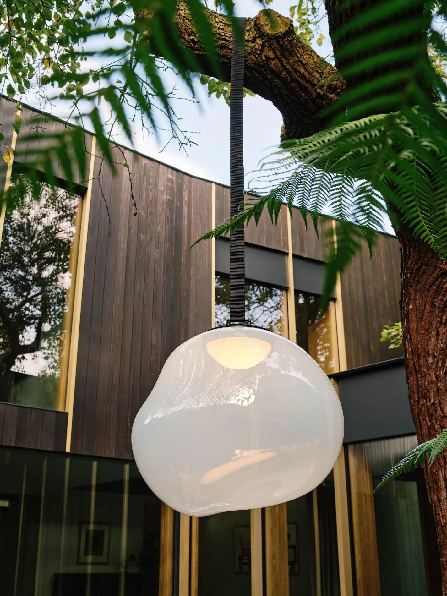 Melt Portable LED Large floor lamp, Opal Tom Dixon