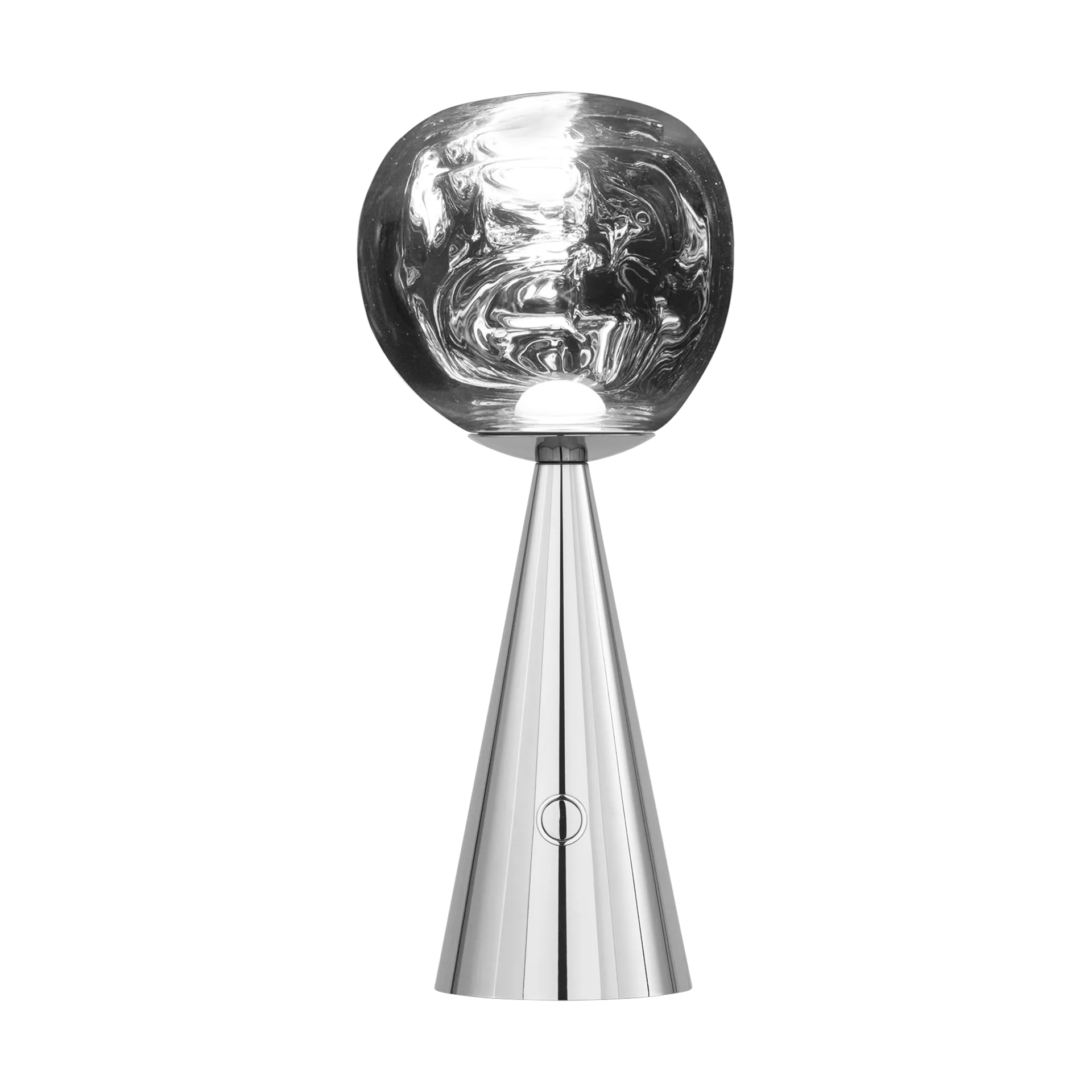 Melt Portable LED table lamp 28.5 cm, Silver Tom Dixon
