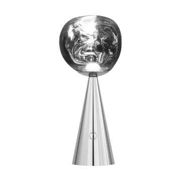 Melt Portable LED table lamp 28.5 cm - Silver - Tom Dixon