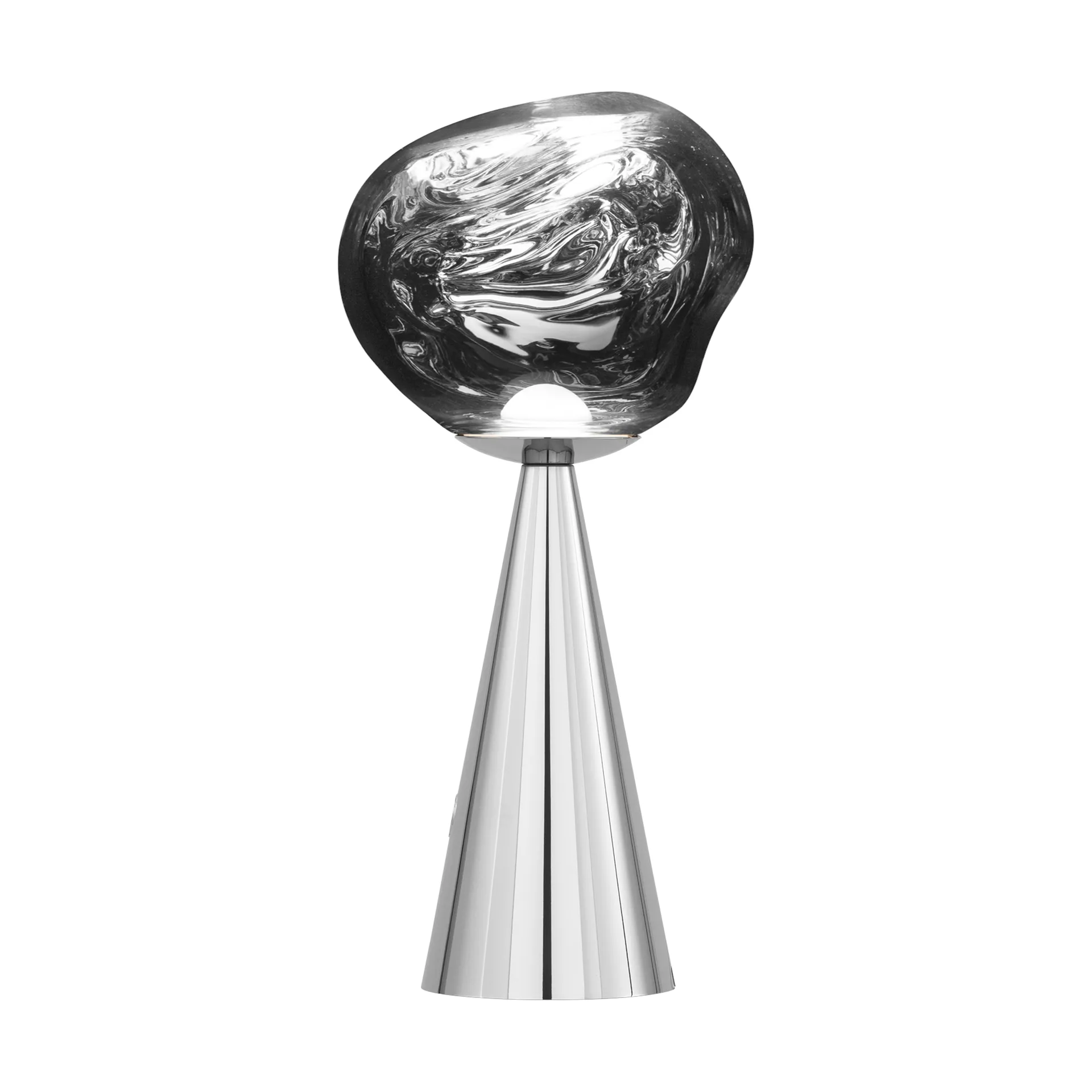 Melt Portable LED table lamp 28.5 cm, Silver Tom Dixon