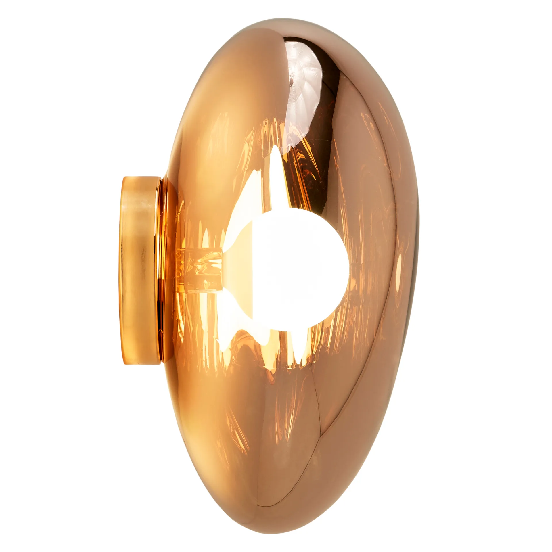 Melt Surface wall/ ceiling lamp LED, Copper Tom Dixon